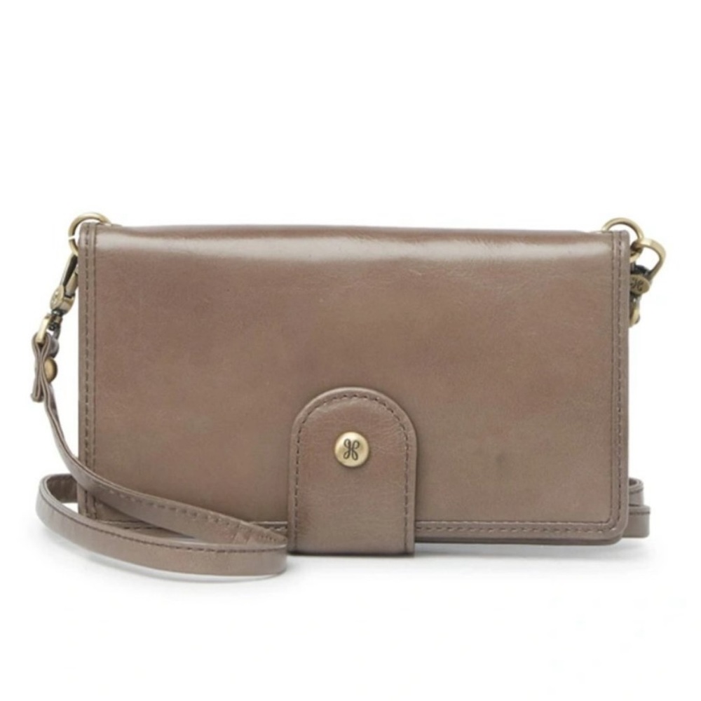 NWT Hobo International Apollo Leather Crossbody Mini Bag Phone Case Shadow